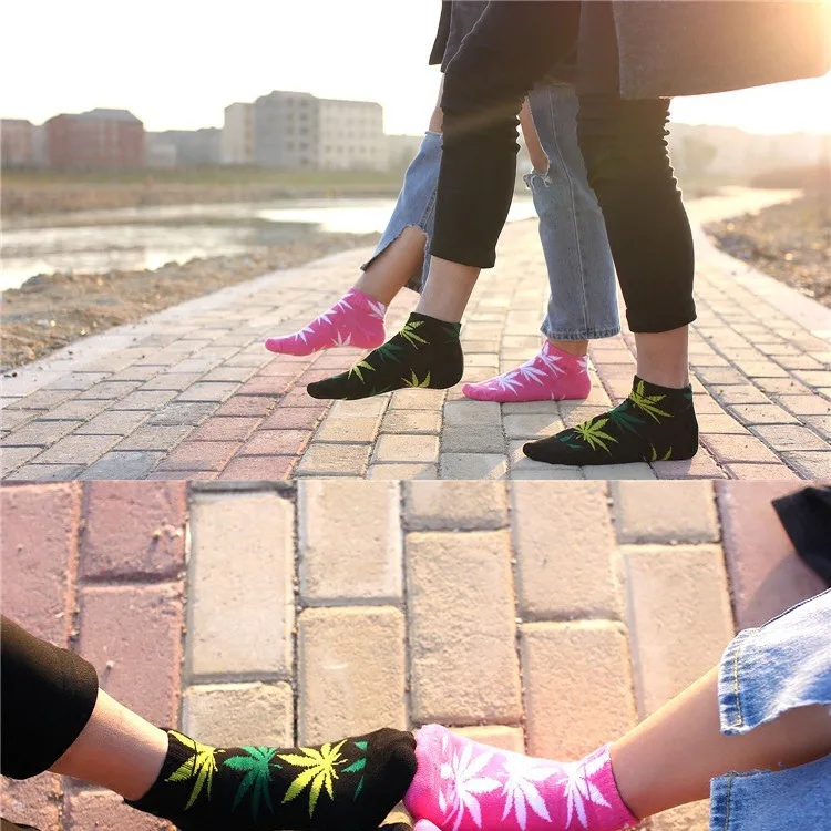 Модные кленовые носки с листьями мужские Харадзюку скейтборд хип хоп уличные
