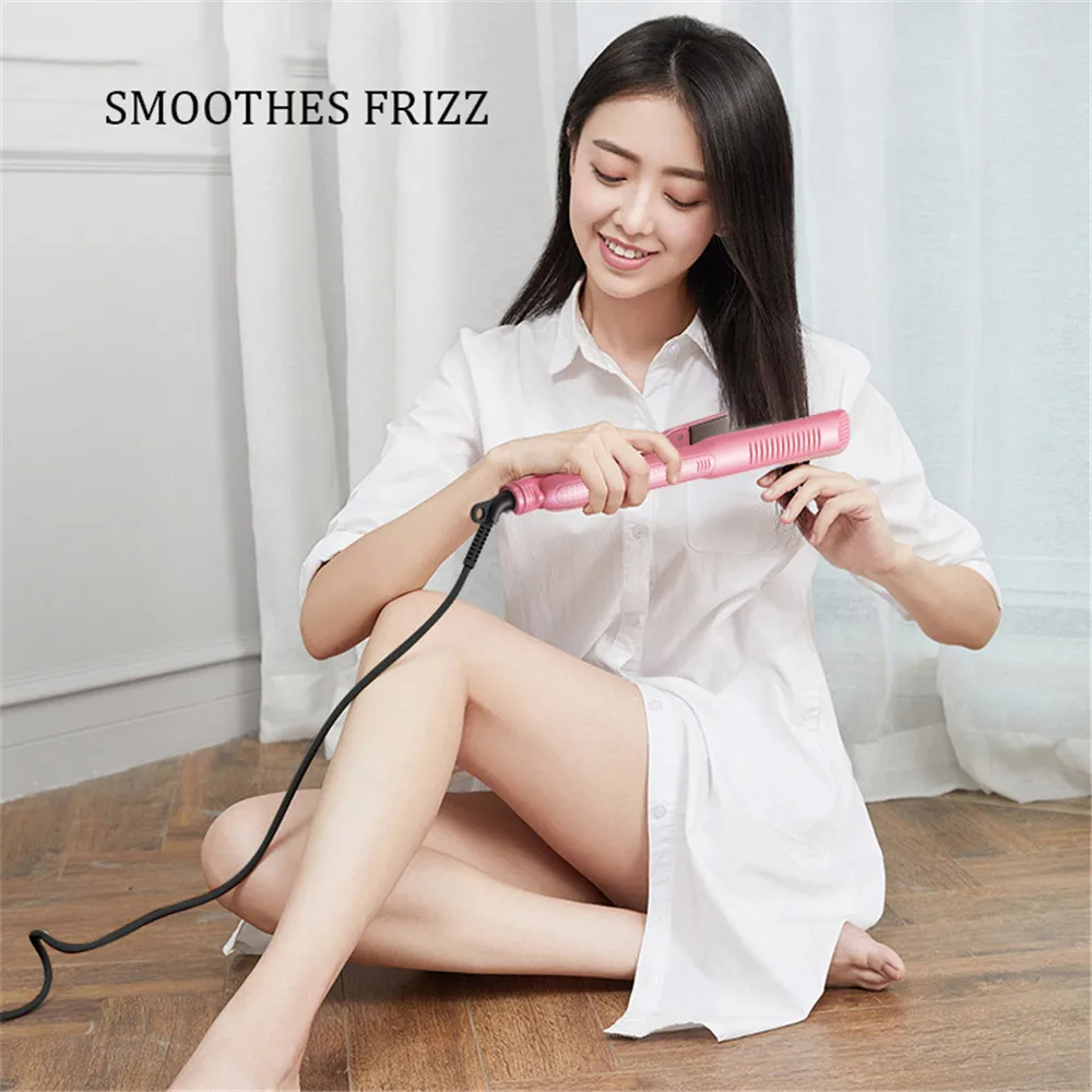 

Straight Hair Iron And Curling Iron 3 In 1 Quick Heating Hair Straightener Professional Hairdressing Tool Replaceable Splint