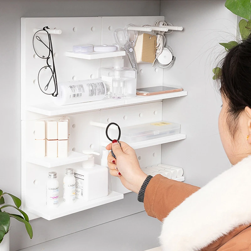 Настенная Доска для хранения ключница косметики вешалка полки ванной кухонных