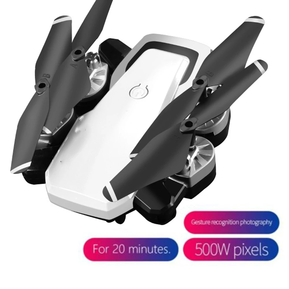 HJ28 wifi FPV длинный Аккумулятор RC Дрон широкоугольный селфи Квадрокоптер Высокое разрешение вертолет Высота игрушки аэрофотосъемка Складная - Цвет: with camera