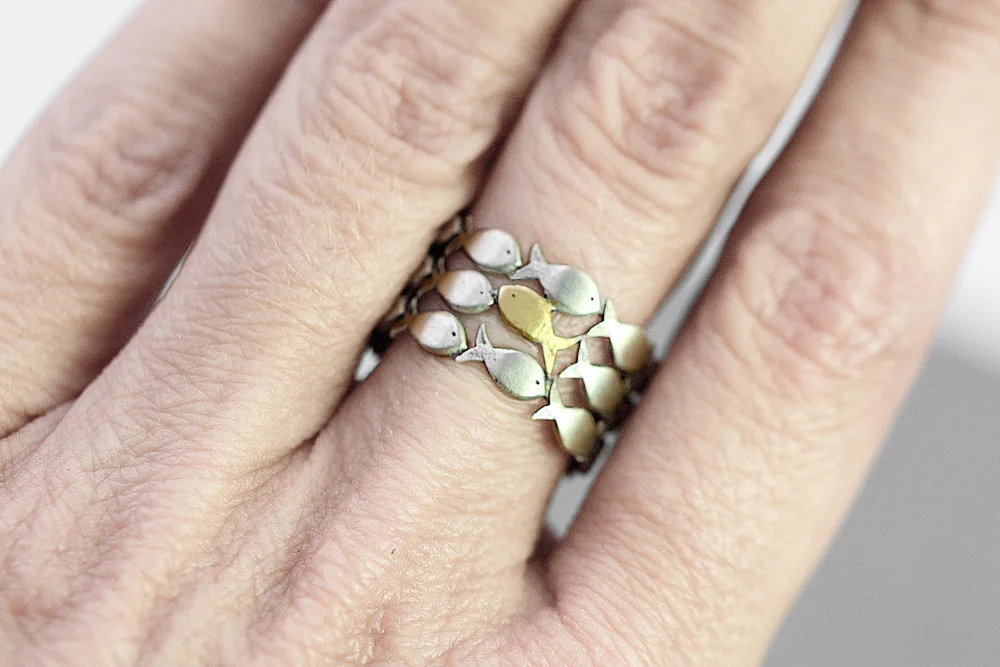 

Fish 925 Silver Rings Adjustable Ring Vintage Classic Fashion Elegant For Women Couples Love Fit Anniversary Wedding Banquet