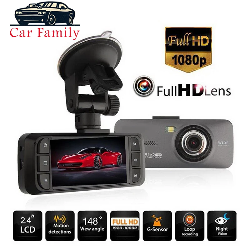 Автомобильная семейная стандартная камера 2 7 &quot1080P Full HD видеорегистратор с