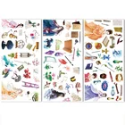 Наклейки декоративные в китайском стиле, 3 листа, для скрапбукинга, канцелярские принадлежности для альбома