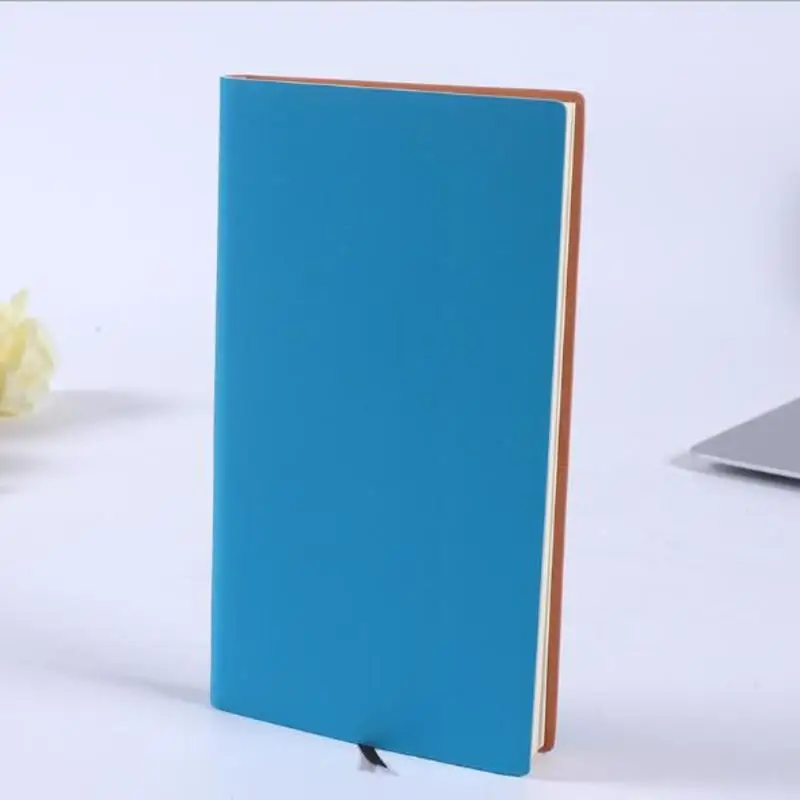 blue Высококачественный деловой блокнот, ПУ искусственная кожа креативный A6 студенческий дневник книжные цвета офисные школьные канцелярские принадлежности - Цвет: blue