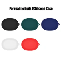 soft washable dustproof protective cover silicone case for realme buds q