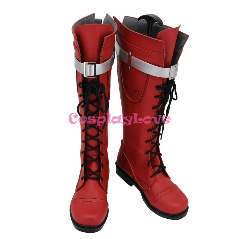 Ботинки длинные красные для косплея Моя геройская Академия | Тематическая одежда