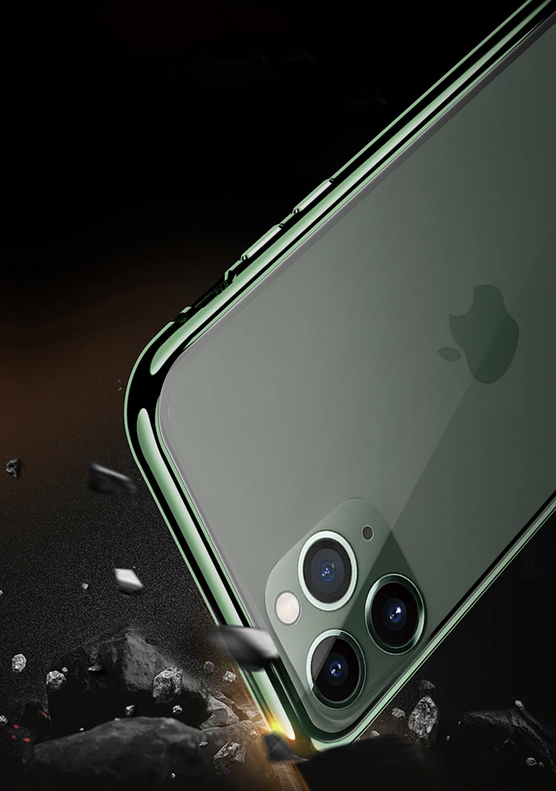 Магнитный адсорбционный металлический чехол для iPhone 11 11 Pro Max прозрачный чехол из закаленного стекла для телефона для iPhone XS Max XR 8 7 Plus откидная крышка