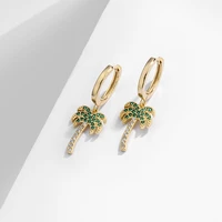 fashion coconut cactus earrings female rhinestone crown temperamental earrings womens jewelry decorations for girls