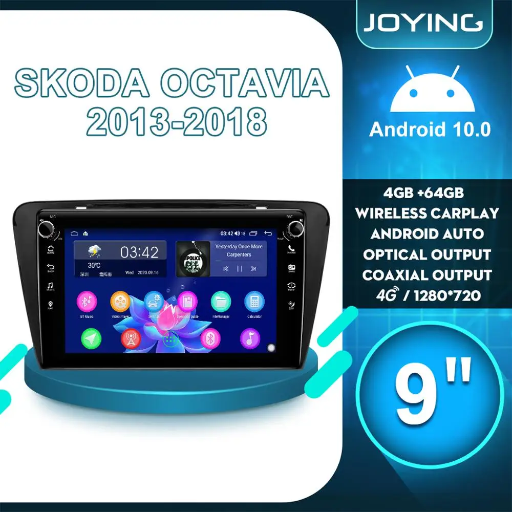 Автомагнитола 2DIN мультимедийный проигрыватель на Android 10 9 дюймов OBD2 для Volkswagen SKODA