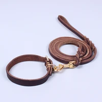 high quality pet collar leather dog leash collar traction rope for chihuahua bulldog small dogs leashes pet supplies