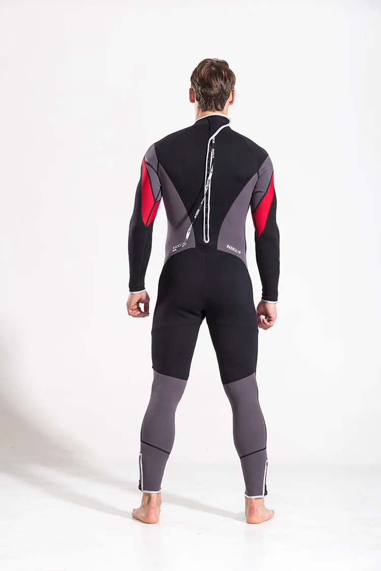 

Latest Hisea Scuba Diving Suit Men 2.5mm Neoprene Diving Suit Swimming Wetsuit Surf Triathlon One-piece diving suit for men
