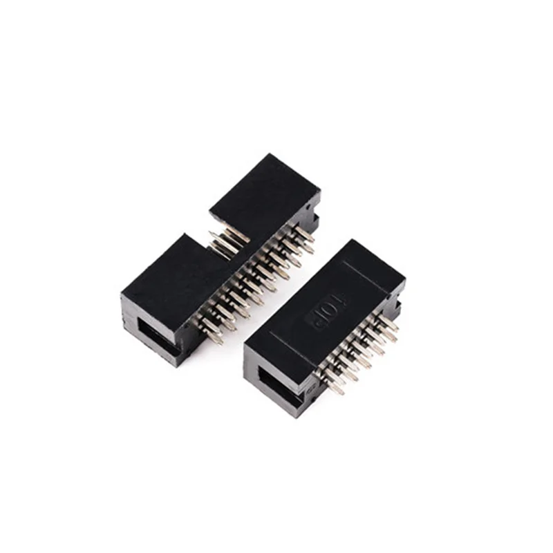 10 шт. Dip 6/10/20/26/34/40 PIN 2 54 мм Штекерный разъем прямое гнездо IDC BOX PCB двухрядный 10P/20P/40P