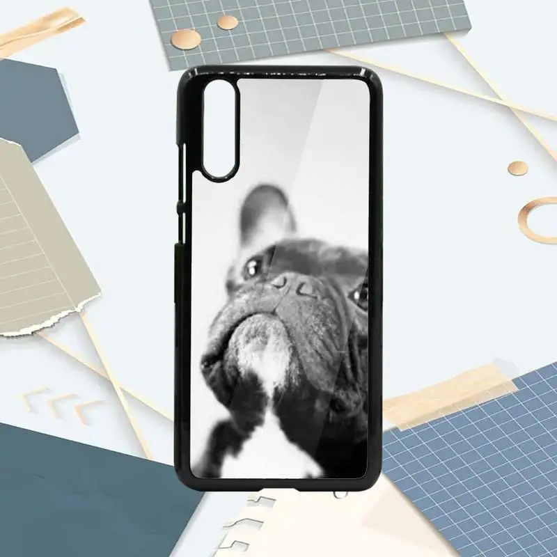 

Cute Funny French Bulldog Phone Case PC For Samsung galaxy S note 8 9 20 10 e lite2019 plus pro ultra