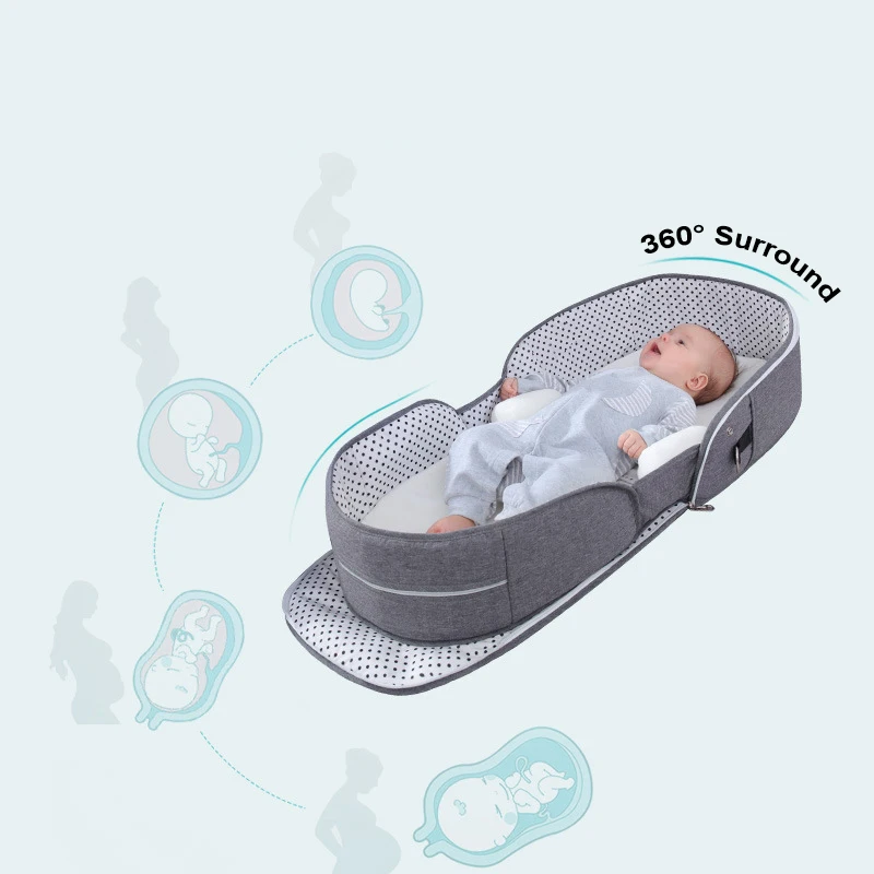 Москитная сетка, портативная кроватка для путешествий, детская кровать для новорожденных, Детские гнезда, кровати для сна, детская кроватка... от AliExpress RU&CIS NEW