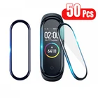 50 шт.упак. пленка для Xiaomi Mi Band 6 5 4 защитная пленка на экран Mi 5 4 защитная пленка с полным покрытием экрана Защита аксессуары мобильных телефонов