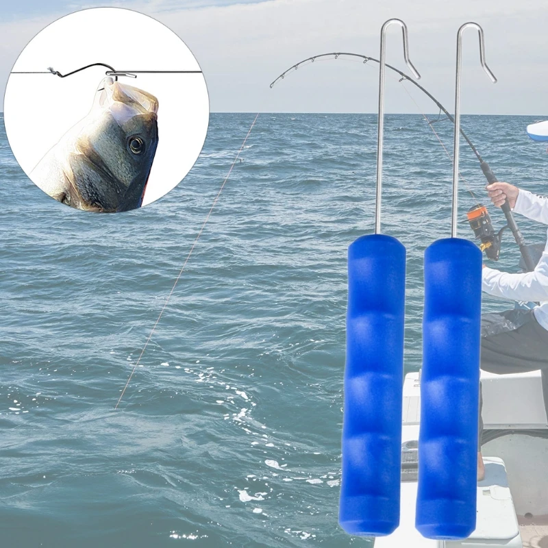 

2pcs Fishing Dehooker Fish Hook Remover Extractor Saltwater Fish Release Tool
