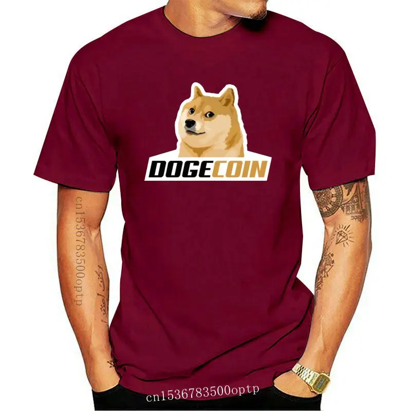 

Топы Dogecoin для ботаника, рубашка для мужчин, летние футболки, повседневные Модные топы с круглым вырезом, рубашка с твердым рукавом рок, беспл...
