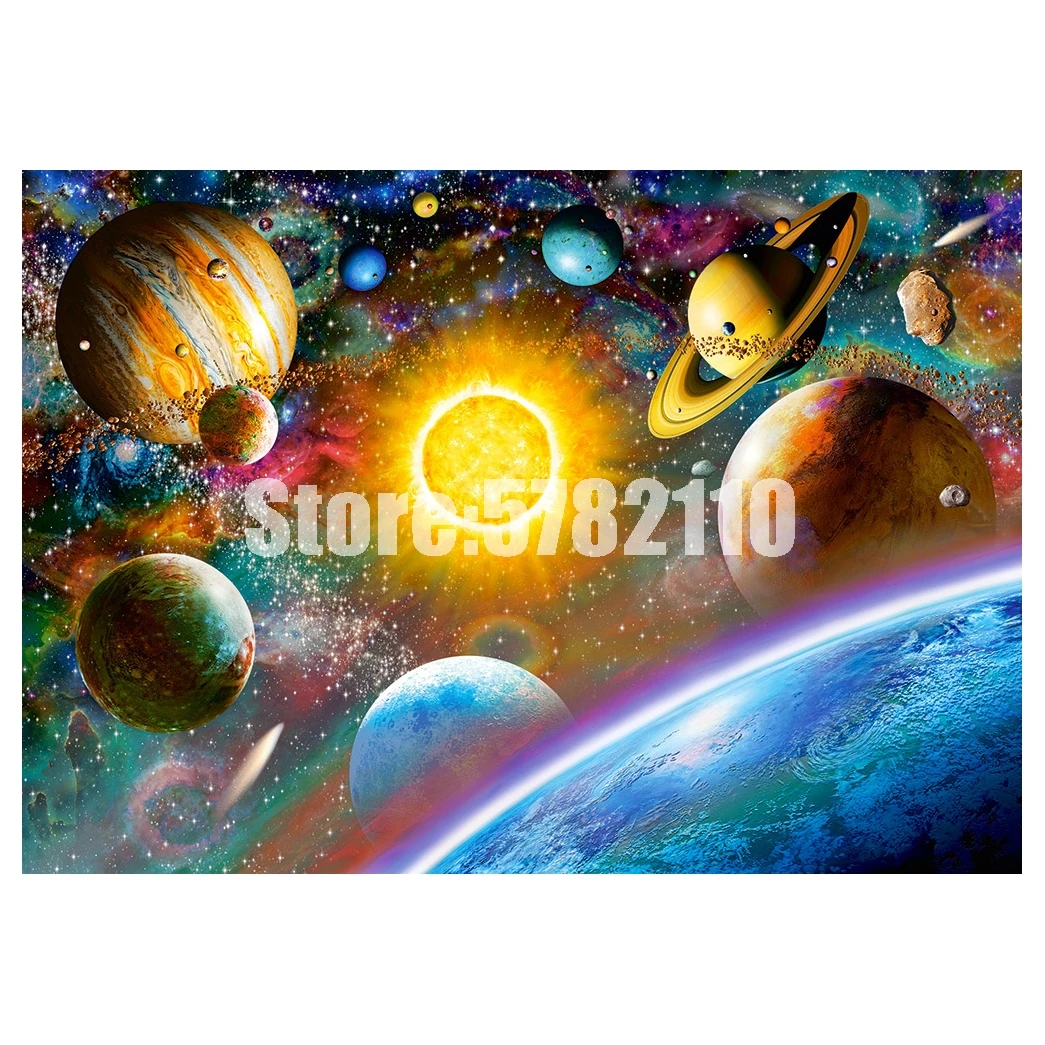 Космическое пространство 5D DIY алмазная живопись Вселенная пейзаж полный квадрат