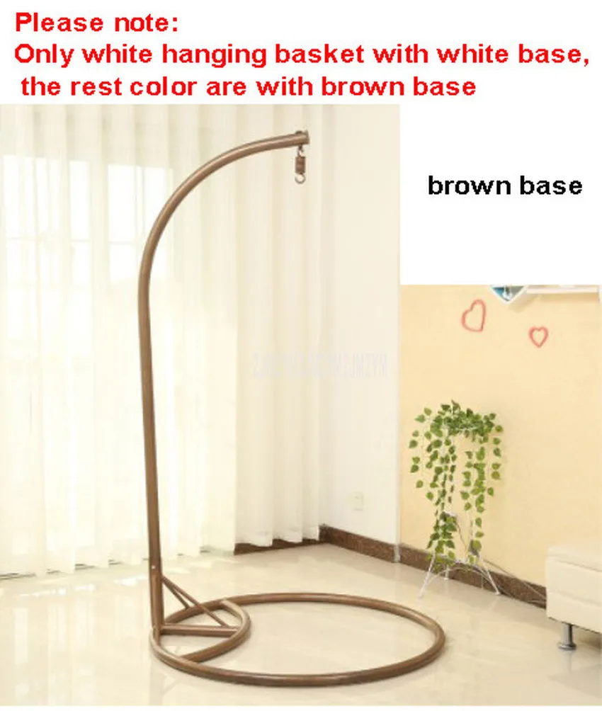 Creative PE Rattan Weave Double Person Seat Swing Hanging Chair With Handrail Home Balcony Living Room Leisure Lazy Lounge Chair
