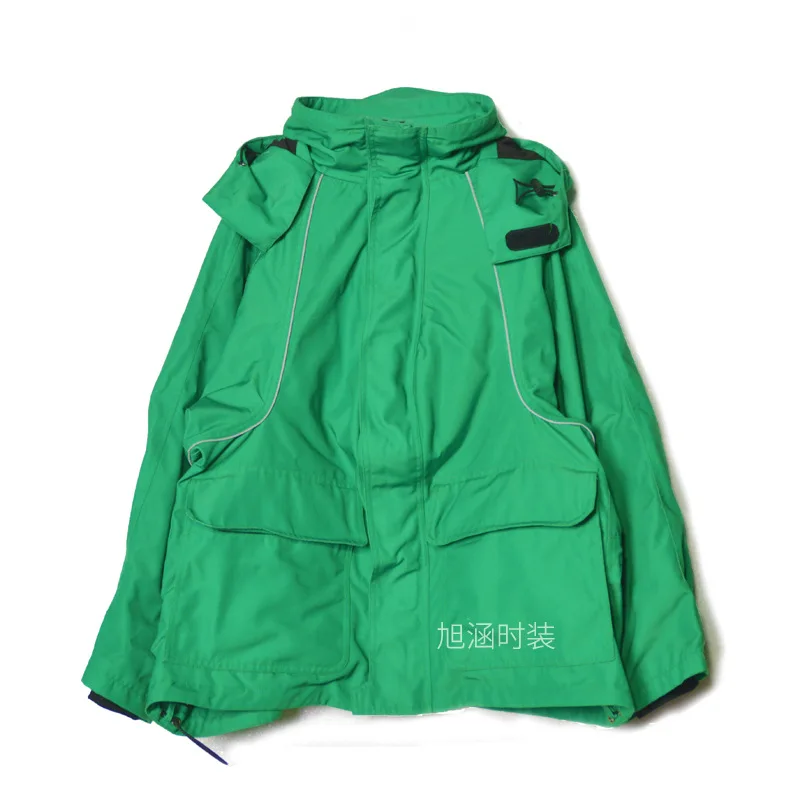 

men's and women's same coat loose leisure 2020 star same green coat tourism