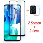 Защитное стекло для экрана и камеры 4 в 1, закаленное стекло для Xiaomi Mi 10 Lite 5G
