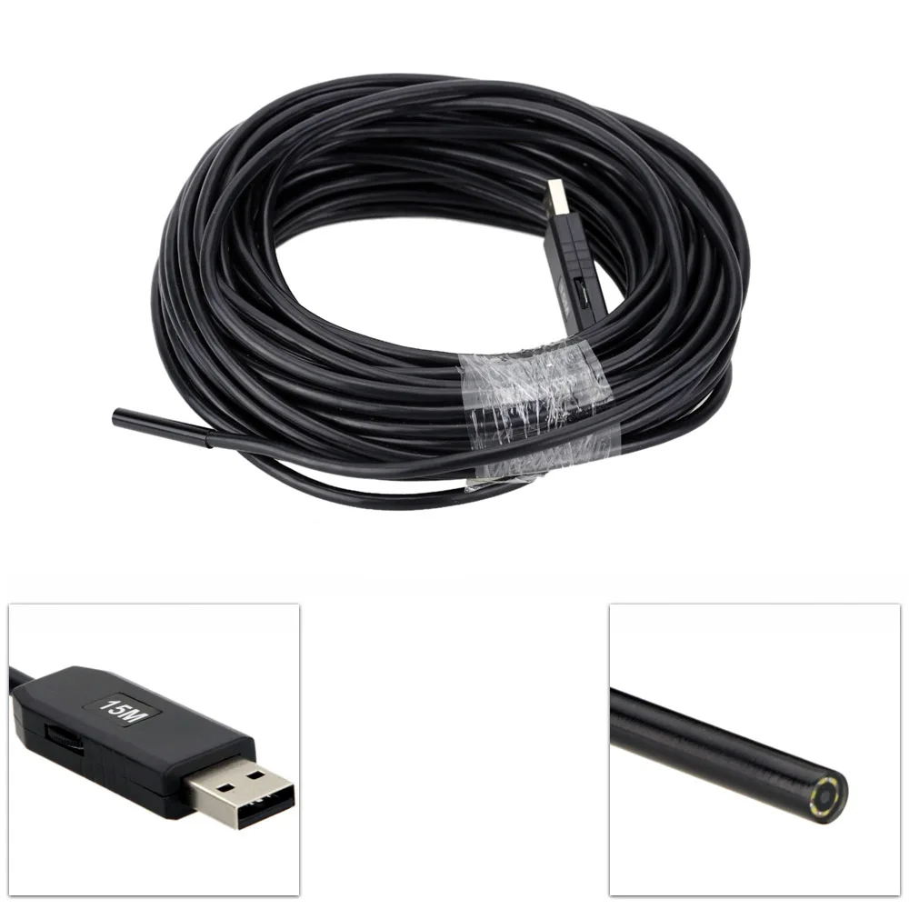 0.3MP водонепроницаемый 5 мм USB камера бороскоп эндоскоп для Android змейка 6 шт