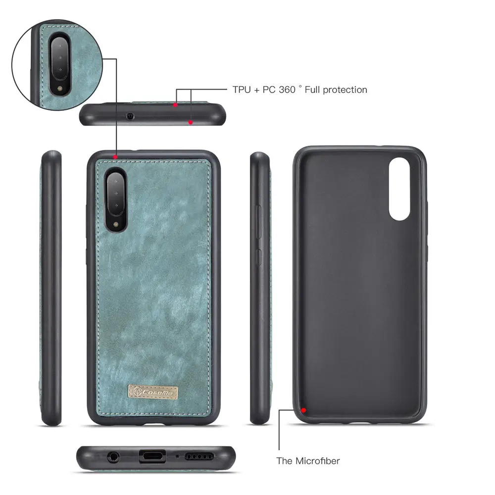 Coque для samsung A20 A20E A30 A40 A50 A70 A80 A90 съемный кошелек чехол 2 в 1 съемный кожаный чехол с откидной крышкой на магните чехол