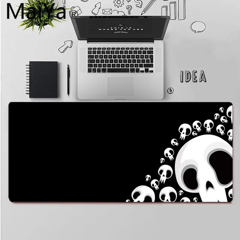 

Maiya Top Quality Grim Reaper Skull Skeleton Natural Rubber Gaming mousepad Desk Mat Free Shipping Large Mouse Pad Keyboards Mat