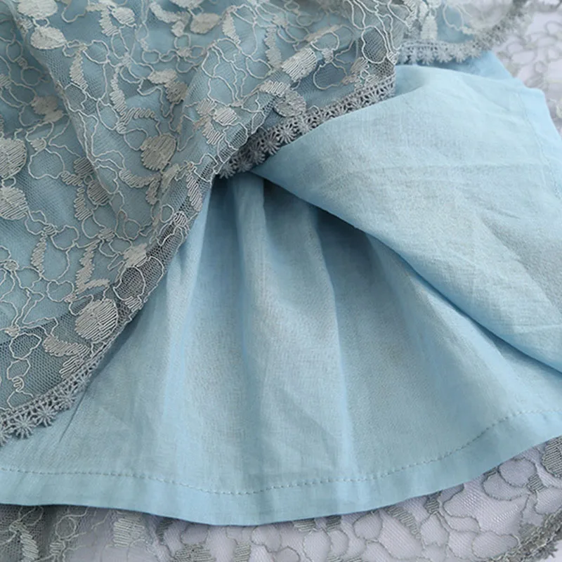 

Summer Baby Girls Casual Cotton Mesh Dress Kids Sleeveless Princess Dress