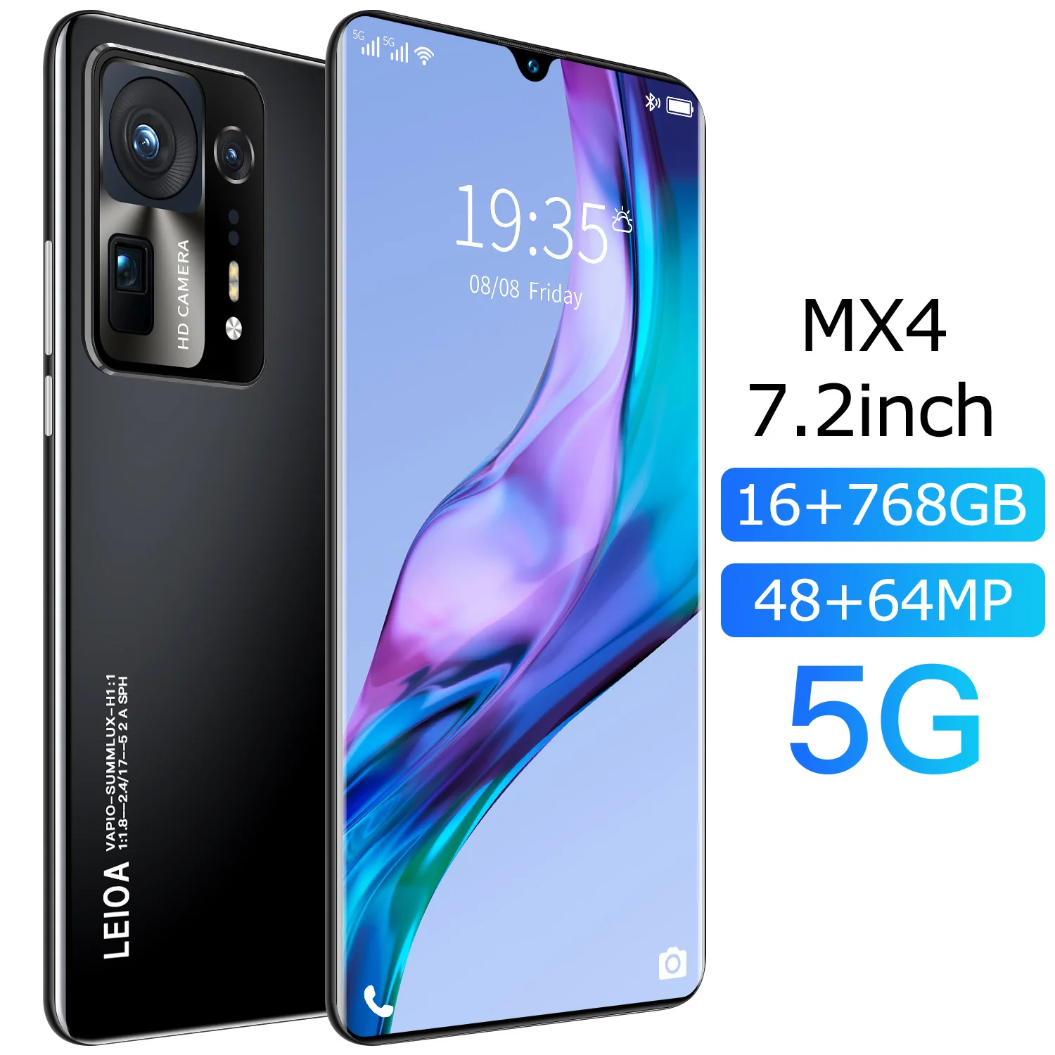 

Оригинальный Новый разблокированный смартфон MX4, 7,2 дюйма, 16 ГБ + 768 Гб ПЗУ, 10000 мАч, 48 Мп + 64 мп, GPS, Google Play, 4G/телефон