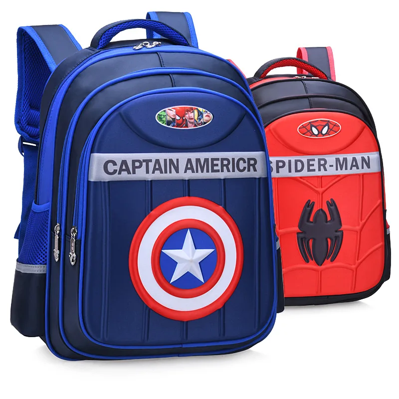 

3D Cartoon Spider Backpacks For Boy Kids Primary School Bag Waterproof Schoolbag Children Big Capacity Bookbag Satchel Knapsack