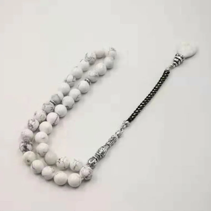 Hoolite STONE turquises Tasbih мусульманский четок из натурального камня misbaha молитвенные
