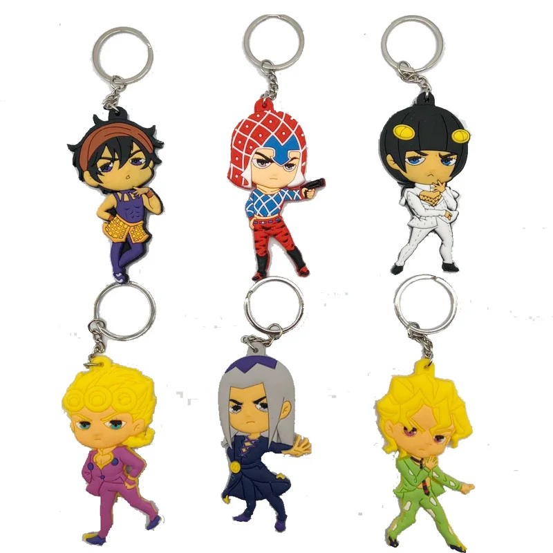 

Брелок с аниме «Невероятные приключения Джоджо», двусторонний мягкий брелок из ПВХ, подарок