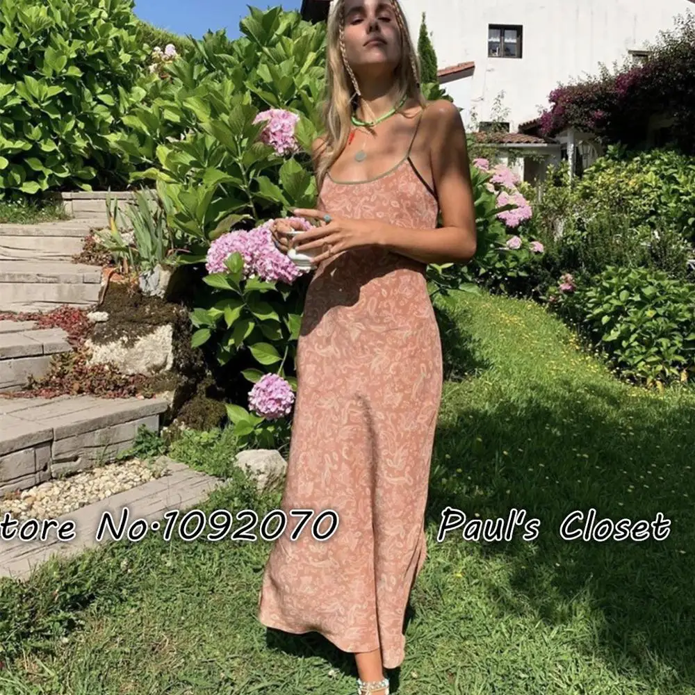 

Women The Cameron Dress In Dazed Faded Paisley Print Cameron Dazed Slip Dress