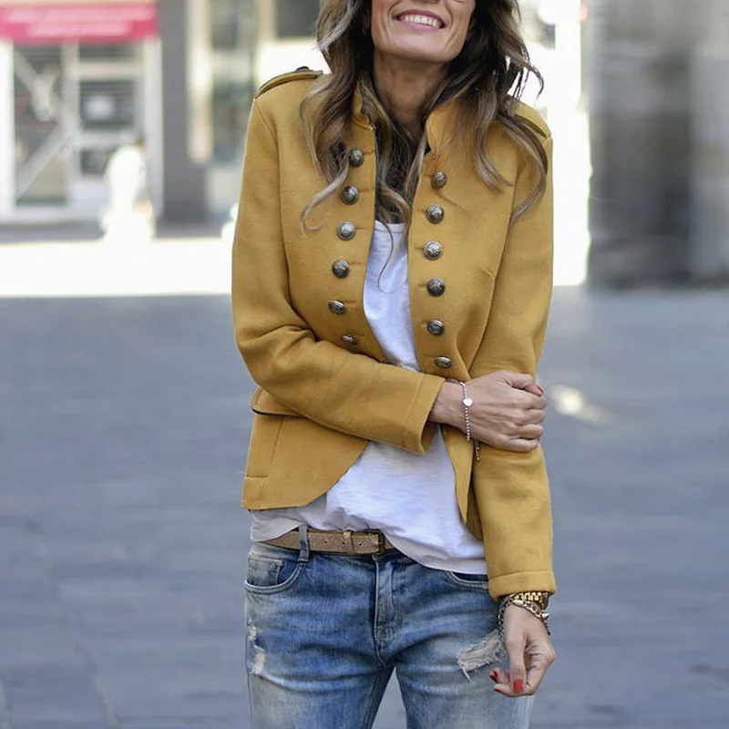 Женский блейзер костюм пальто модная Рабочая куртка оверсайз для работы