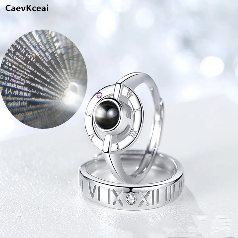 CaevKceai пара 100 языков &quotI Love You&quot память обручальные парные кольца обручальное