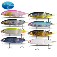 cf lure luminous jointed bait 165mm 60g shad glider swimbait fishing lures hard body floating bass pike painting flaw on sale