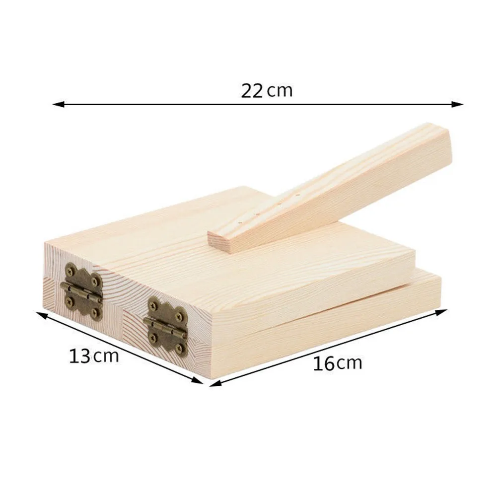 

1pc Wooden Dough Pressing Tool Dumpling Wrapper Presser Cooking Gadget Dough Presser Kitchen Baking Pastry Tools Accessories