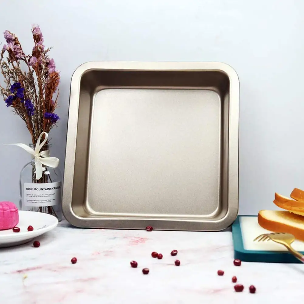 7/8 Inch Square Baking Pan High Carbon Steel Chef Nonstick Tray Microwave Oven Cookie Toast Bakeware Bread Mold | Дом и сад