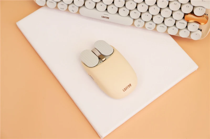 New Lofree milk tea MAUS Potato chips Wireless bluetooth mouse EP115 Optical  gaming work Mouse for girl