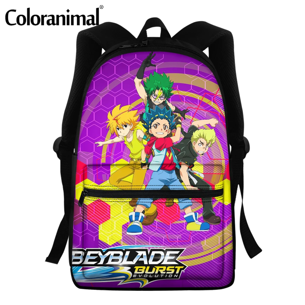 Школьные сумки с цветными животными для девочек Beyblade Burst Evolution Детские рюкзаки