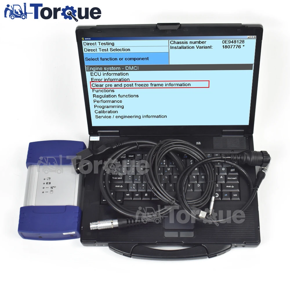 

for DAF paccar DAF Davie VCI560 daf davie program+Thoughbook cf53 laptop preinstalled Davie developer diagnostic tool software