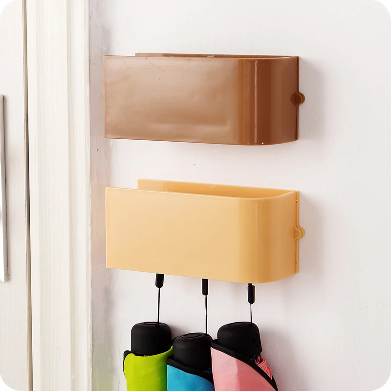 Креативный пластиковый самоклеящийся держатель для ключей с магнитами на дверь