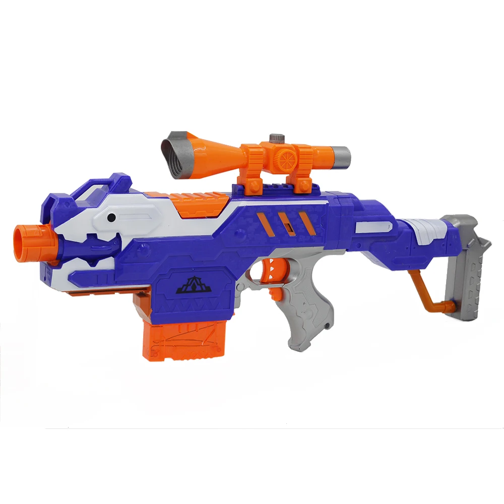 Брендовая электронная пулемётная игрушка для мягкого пулевого пистолета Nerf Rival