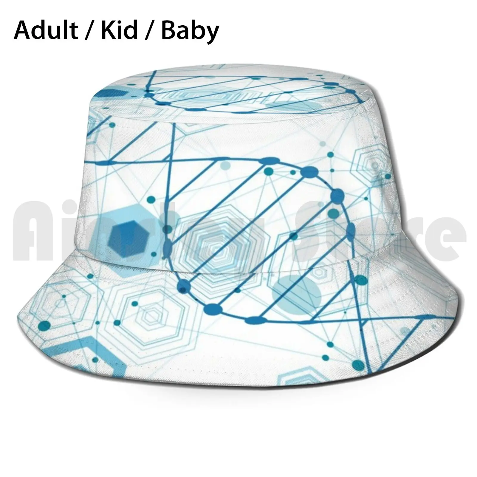 

Научная Солнцезащитная шляпа с ДНК-рисунком, 2972, Панама, свобода защиты, безопасное защитное покрытие