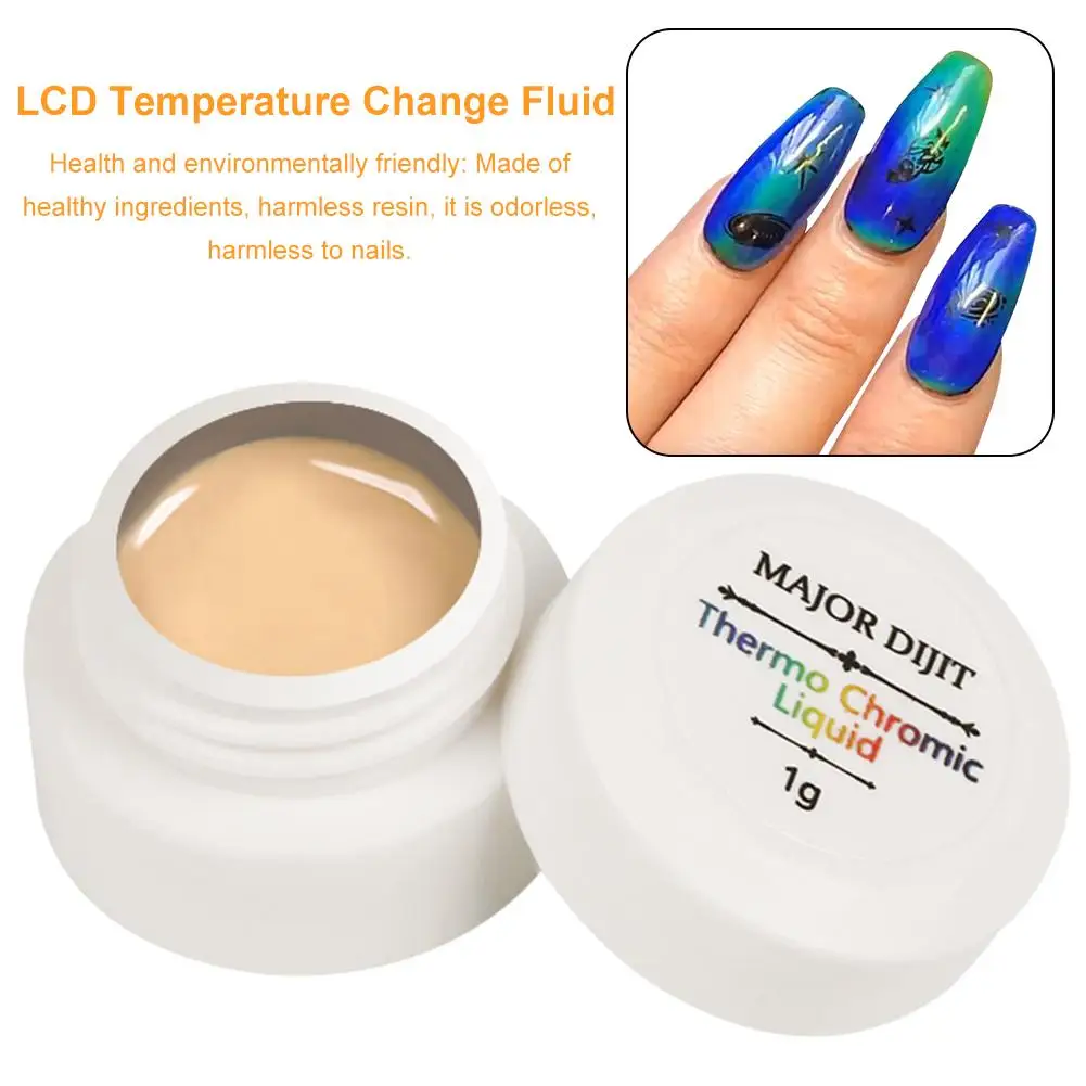 Новый лак для ногтей неоновый температурный жидкий термохромный кристалл