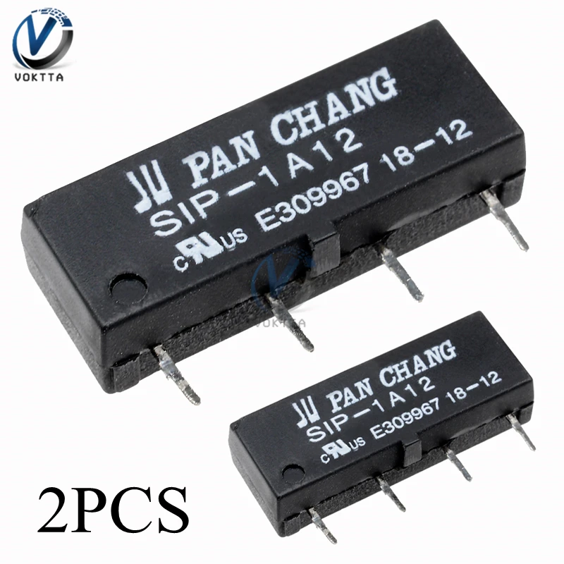 Новинка черный язычковое реле постоянного тока 12 В тростниковый переключатель 4