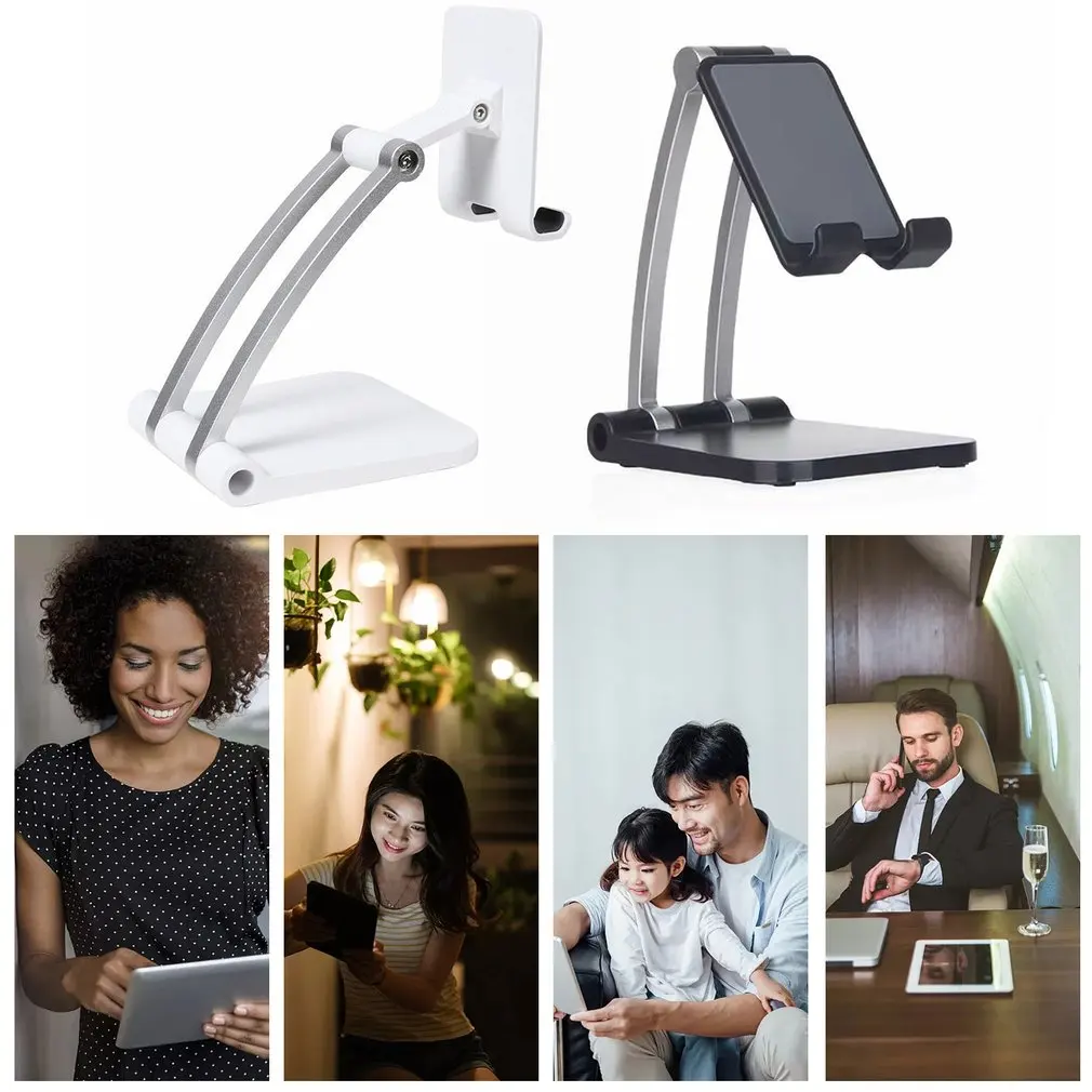 adjustable tablet stand desktop tablet holder mount foldable aluminum alloy phone stand for tablets phones free global shipping