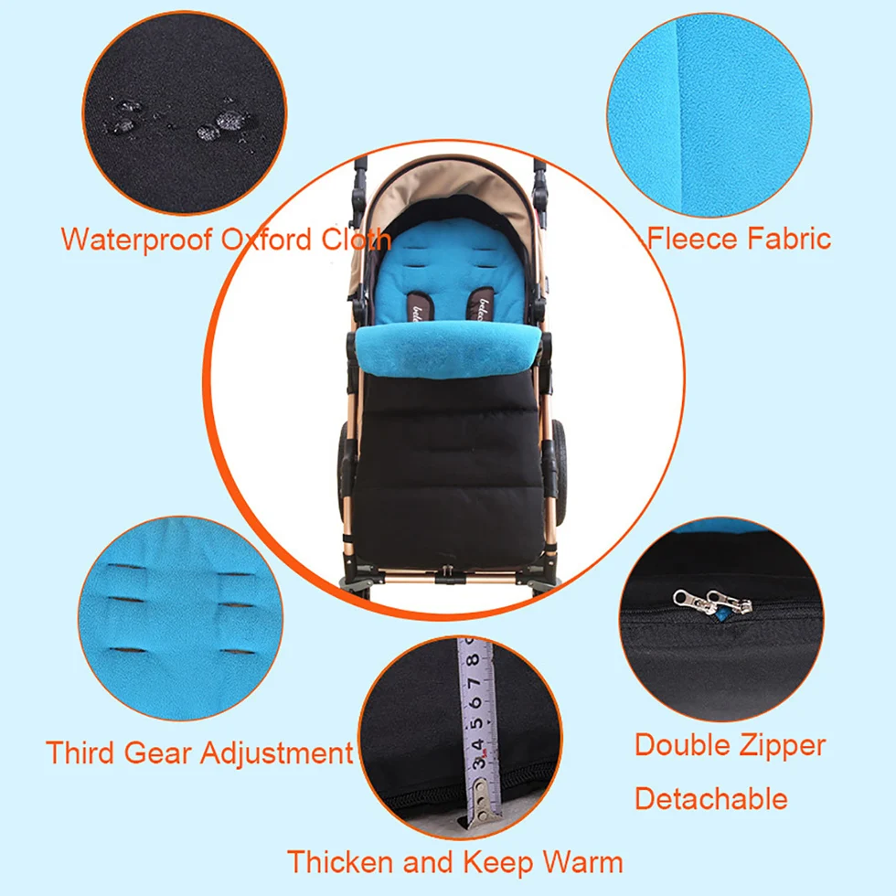 Детский матрас в коляске водонепроницаемая муфта для ног зимние спальные мешки