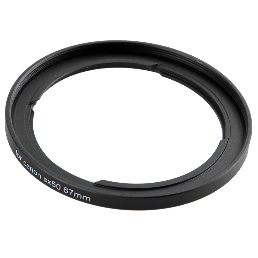 

Camera Lens Adapter Ring SX50 to 67mm For Canon PowerShot SX540 SX530 SX520 SX70 SX60 SX50 SX40 SX30 Mount Lens Hood 67mm Filter